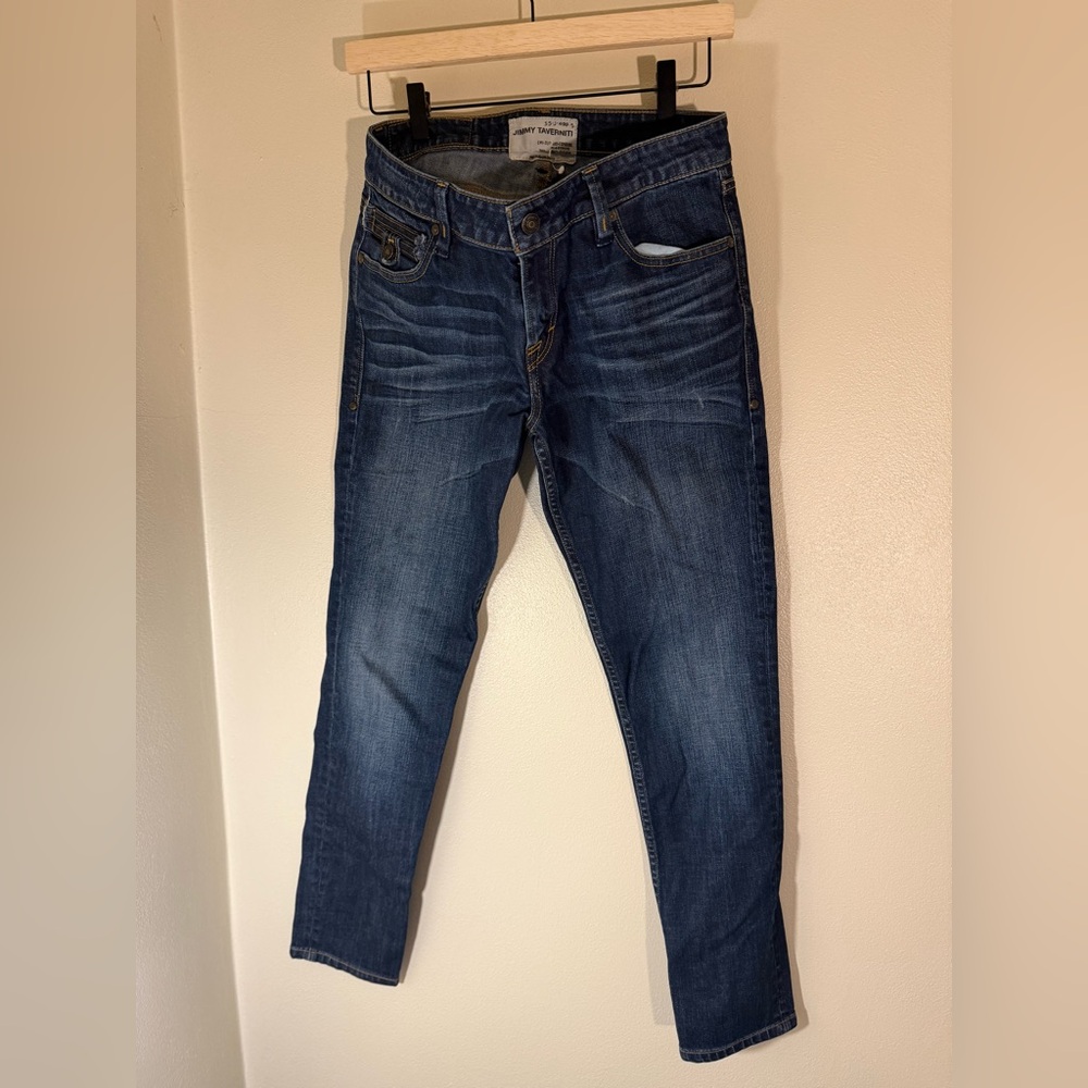 Jimmy Tavernit Selvedge men’s denim jeans 29x29.5 dark blue wash